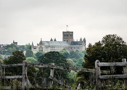 Abbey Beyond Ricketty Fence